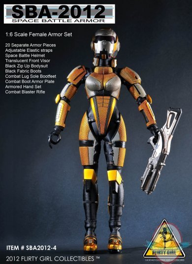1/6 Scale Gold Space Battle Armor Set by Flirty Girl Collectibles