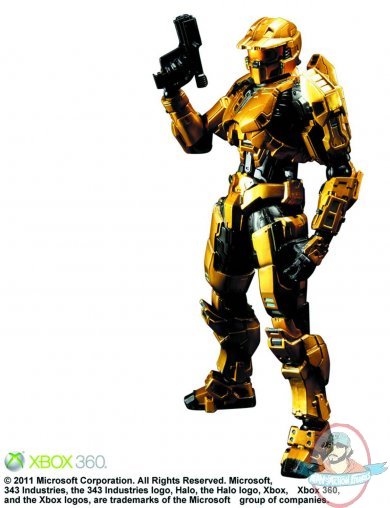 Halo Play Arts Kai Px Gold Spartan Action Figure by Square Enix