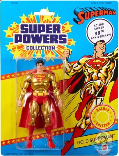 DC Universe Super Powers Gold Superman Action Figure by Mattel