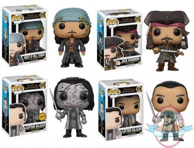 Pop! Disney: Pirates of the Caribbean Set of 4 Vinyl Figures by Funko