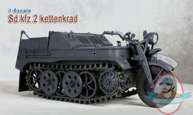 Toy Model 1/6 Metal Vehicle Sd.Kfz. 2 Kettenkrad Grey