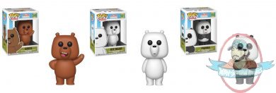 Pop! Animation We Bare Bears Set of 3 Vinyl Figures Funko