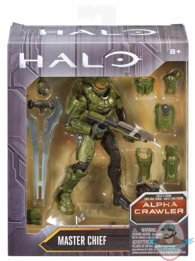 Halo Mater Chief Alpha Crawler 6 inch Action Figure by Mattel | Man of ...