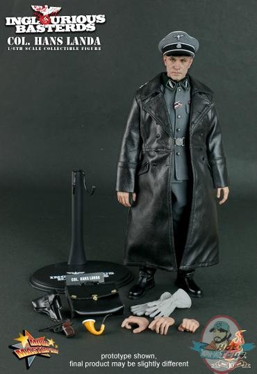 Movie Masterpiece Christoph Waltz Inglorious Basterds Hot Toys Used