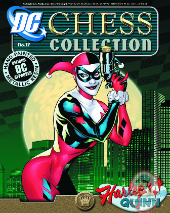 Dc Superhero Chess Figurine #17 Harley Quinn Black Queen Eaglemoss