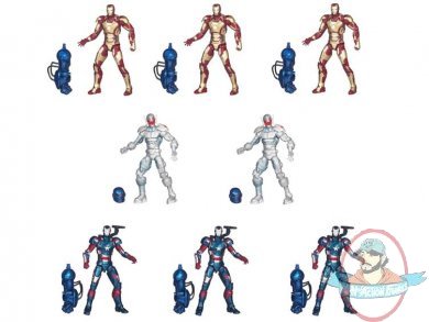 Iron Man 3 Marvel Legends Action Figures Series 2 Case of 8 Hasbro