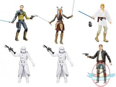 Star Wars Episode VII 6" Black Figure 2016 Wave 2 Case of 6 By Hasbro