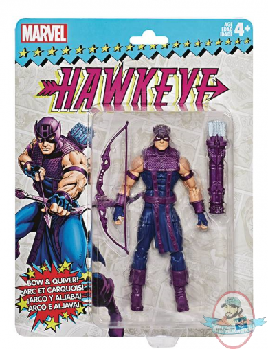 Marvel Super Heroes Vintage Hawkeye 6 inch Figure Hasbro