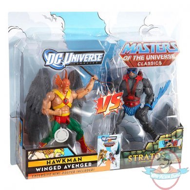 DC Universe vs Masters of the Universe 2-Pck Figure Hawkman vs Stratos