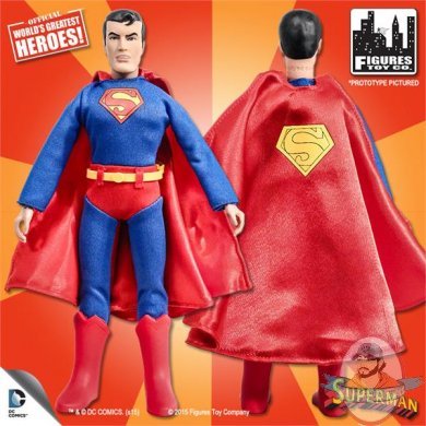Super Friends Superman Retro 8 Inch  Series 1 Figures Toy Company