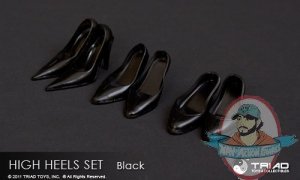 1/6 Scale High Heels Set Black by Triad Toys