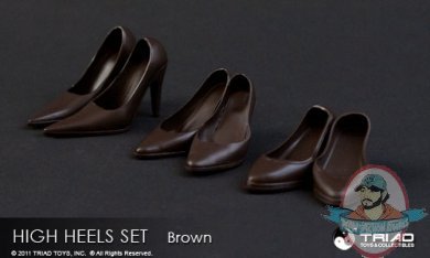 1/6 Scale High Heels Set Brown by Triad Toys