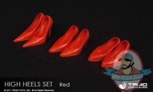 1/6 Scale High Heels Set Red by Triad Toys