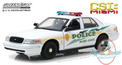 1:18 2003 Ford Crown Victoria Police Interceptor Miami-Dade Police CSI