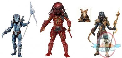 Predators 7-Inch Figure Series 10 Set of 3 Predators by Neca