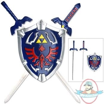 Legend Of Zelda Link Master Shield With 2 Swords by Master Cutlery