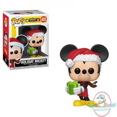 Pop! Disney Mickey's 90th Holiday Mickey #455 Vinyl Figure Funko