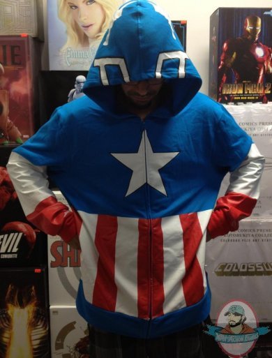 Captain America Costume Hoodie XL