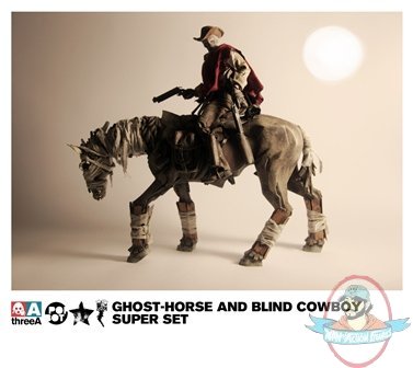 1:6 Blind Cowboy and Ghost Horse 12 inch Action Figure by ThreeA