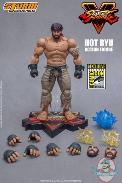 SDCC 2017 1/12 Street Fighter Hot Ryu Action Figure Storm Collectibles 