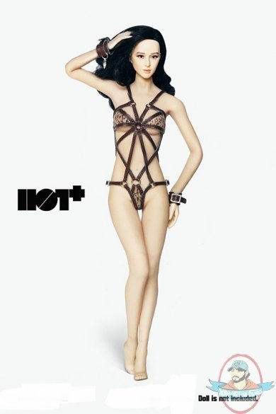 1:6 Figure Accessories Sexy Tie-up Romper in Leopard HP-019 HotPlus