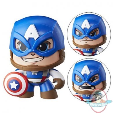 Marvel Mighty Muggs Captain America Action Figure by Hasbro