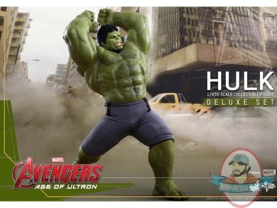 1/6 Avengers Age of Ultron Movie Masterpiece Hulk Deluxe Set Hot Toys