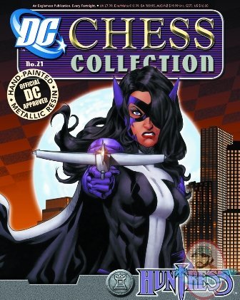 Dc Superhero Chess Figurine Magazine #21 Huntress White Rook Eaglemoss