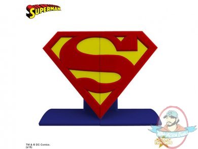 DC Comics Bookends  Superman Logo By Icon Heroes