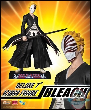 Bleach Deluxe Ichigo w/ Bankai Mask Action Figure by Toynami 
