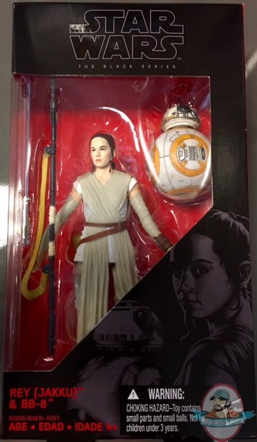 Star Wars Black Series Ep 7 Force Awakens Rey w/ Lightsaber & BB-8 6" 