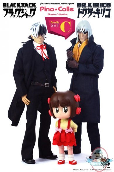 1/6 Scale Tezuka Series Bundle Set C Blackjack+Kirico+Pinoko