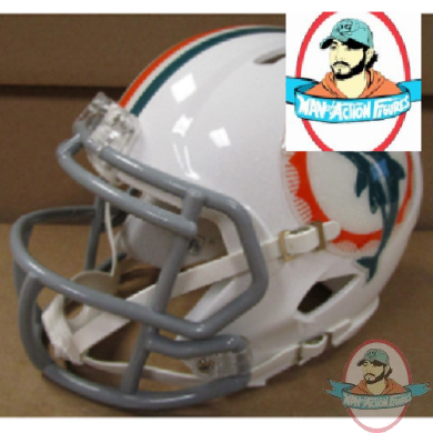 Miami Dolphins NFL 1966 Anniversary Mini Speed Football Helmet Riddell