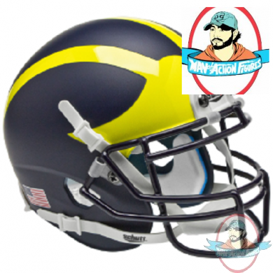 NCAA Michigan Wolverines  Matte Mini Authentic Helmet by Schutt 