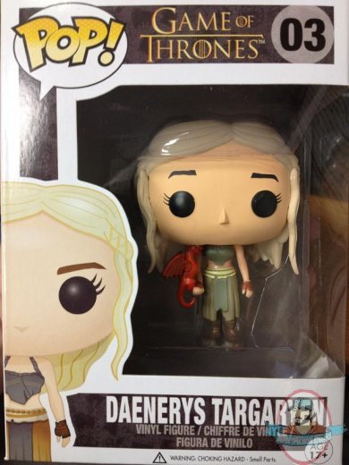 POP! Game of Thrones Daenerys Targaryen Red Dragon Vinyl Figure Funko 