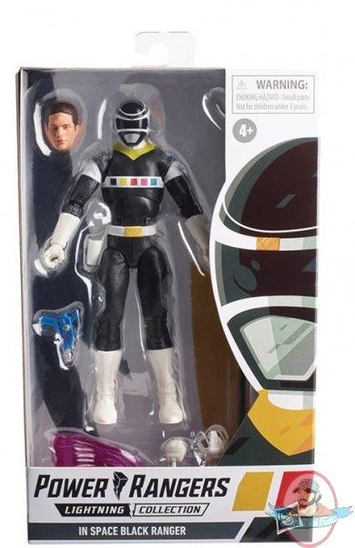 Power Rangers Lightning in Space Black Ranger Figures Hasbro 202103