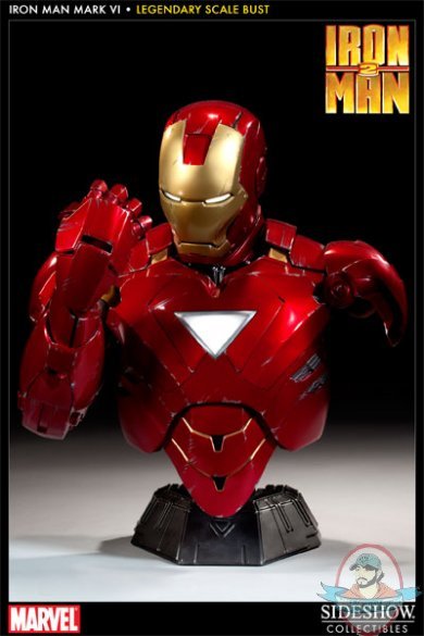 Iron Man 2 Mark VI Legendary Scale Bust by Sideshow Collectibles Iron Man 2 Mark VI Legendary Scale Bust by Sideshow Collectibles