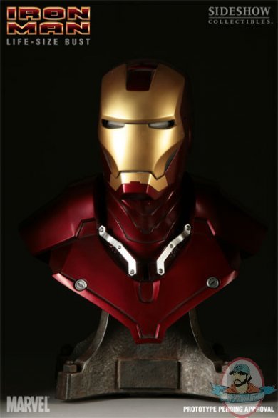 Iron Man Life-Size Bust by Sideshow Collectibles