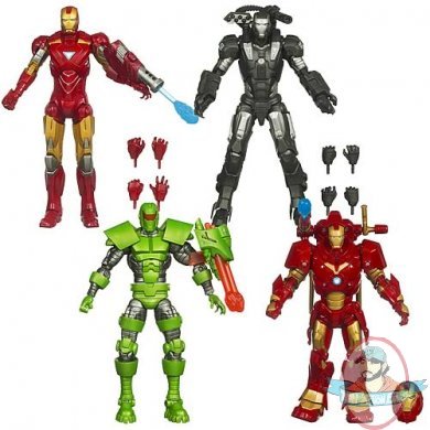  Iron Man 6-inch Marvel Legends Action Figures Wave 2 Set of 4 Hasbro