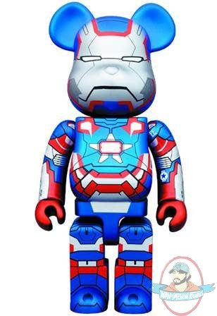 Iron Man 3 Iron Patriot 400 % Bearbrick by Medicom