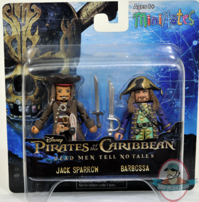 POTC Dead Men Tell No Tales Jack Sparrow & Captain Barbossa Minimates