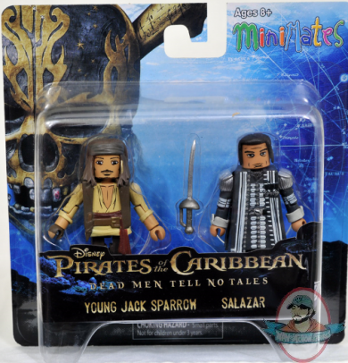 POTC Dead Men Tell No Tales Captain Salazar & Young Jack Minimates