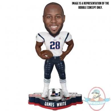 NFL James White New England Patriots BobbleHead Forever 