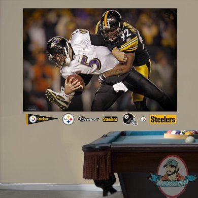  Fathead James Harrison Sack In Your Face Mural Pittsburgh 