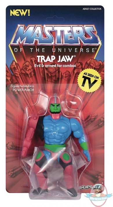 Motu 5.5" Vintage Wave 3 Trap-Jaw Action Figure Super 7 Motu 5.5" Vintage Wave 3 Trap-Jaw Action Figure Super 7