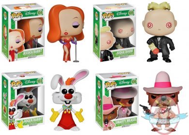 Pop! Disney Who Framed Roger Rabbit Set of 4 Vinyl by Funko