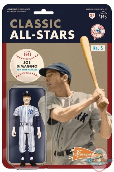 MLB Classics Joe Dimaggio ReAction Figure Super 7