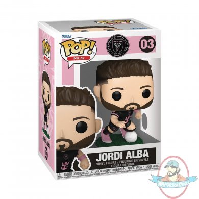 Pop! MLS Inter Miami Jordi Alba Away Uniform #03 Vinyl Figure Funko