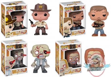 POP! Television:The Walking Dead Set of 4 Vinyl Figures by Funko