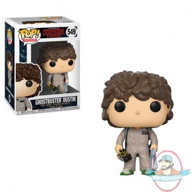 Pop! TV: Stranger Things! SeR 3 Ghostbuster Dustin #549 Funko DMG PKG